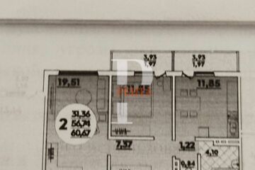 2-к квартира, 57 м², 14/16 эт.