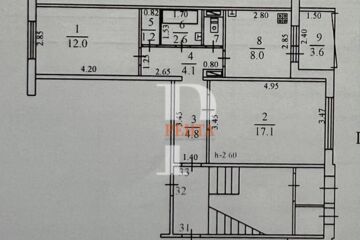 2-к квартира, 56,1 м², 1/5 эт.