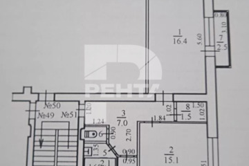 2-к квартира, 49,1 м², 2/5 эт.