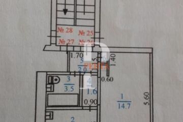 1-к квартира, 28 м², 3/4 эт.